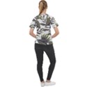 Tropical leaves Women s Sport Raglan Tee View2