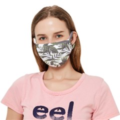 Tropical Leaves Crease Cloth Face Mask (adult)