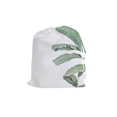 Palm Leaves Drawstring Pouch (medium) by goljakoff