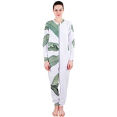 Palm Leaves Onepiece Jumpsuit (ladies)  by goljakoff