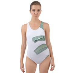 Palm Leaves Cut-out Back One Piece Swimsuit by goljakoff