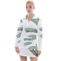 Palm leaves Women s Long Sleeve Casual Dress View1