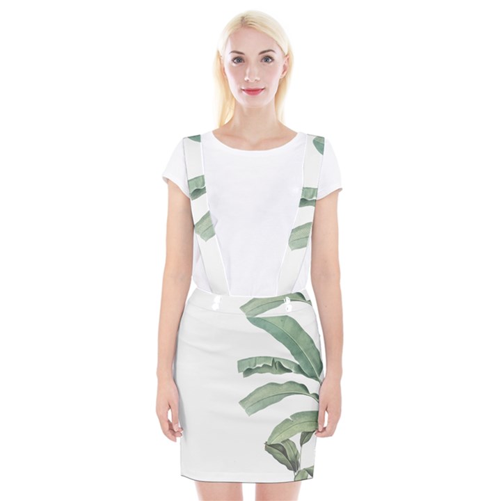 Palm leaves Braces Suspender Skirt