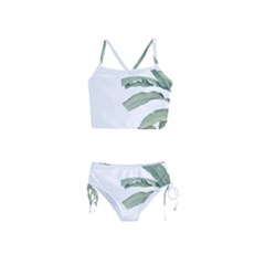 Palm Leaves Girls  Tankini Swimsuit by goljakoff