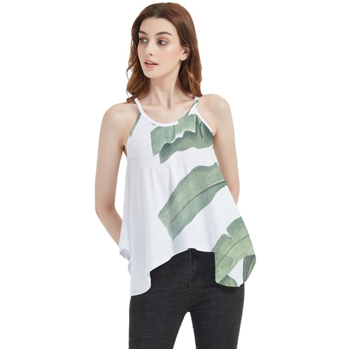 Palm leaves Flowy Camisole Tank Top