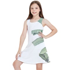 Palm Leaves Kids  Lightweight Sleeveless Dress by goljakoff