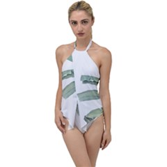 Palm Leaves Go With The Flow One Piece Swimsuit by goljakoff