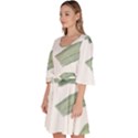 Palm leaves Velour Kimono Dress View2