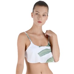 Palm Leaves Layered Top Bikini Top  by goljakoff