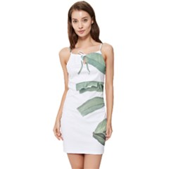 Palm Leaves Summer Tie Front Dress by goljakoff