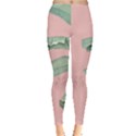 Palm leaf on pink Leggings  View1