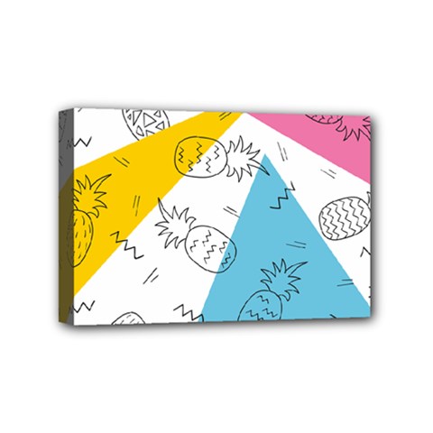 Modern Pineapples Mini Canvas 6  X 4  (stretched) by goljakoff