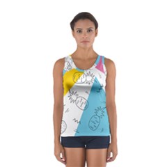 Modern Pineapples Sport Tank Top  by goljakoff