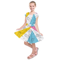 Modern Pineapples Kids  Short Sleeve Dress by goljakoff