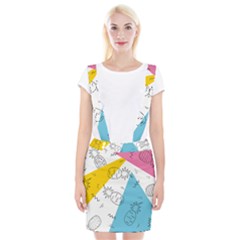 Modern Pineapples Braces Suspender Skirt by goljakoff