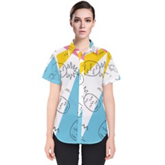 Modern Pineapples Women s Short Sleeve Shirt