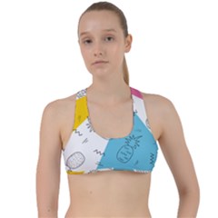 Modern Pineapples Criss Cross Racerback Sports Bra by goljakoff