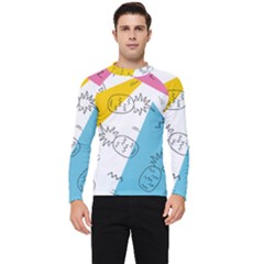 Modern Pineapples Men s Long Sleeve Rash Guard