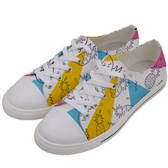 Modern Pineapples Women s Low Top Canvas Sneakers by goljakoff