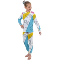 Modern Pineapples Kids  Long Sleeve Set  by goljakoff