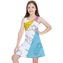 Modern Pineapples Kids  Lightweight Sleeveless Dress