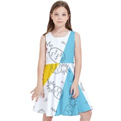 Modern Pineapples Kids  Skater Dress