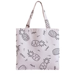 Pineapples Zipper Grocery Tote Bag by goljakoff