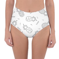 Pineapples Reversible High-waist Bikini Bottoms by goljakoff