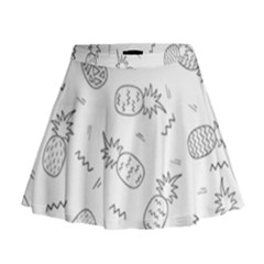 Pineapples Mini Flare Skirt by goljakoff