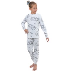 Pineapples Kids  Long Sleeve Set  by goljakoff