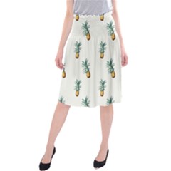 Tropical pineapples Midi Beach Skirt