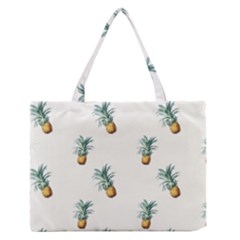 Tropical pineapples Zipper Medium Tote Bag