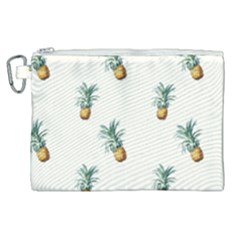 Tropical Pineapples Canvas Cosmetic Bag (xl) by goljakoff