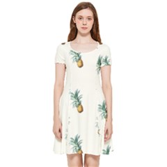 Tropical pineapples Inside Out Cap Sleeve Dress