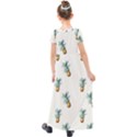 Tropical pineapples Kids  Short Sleeve Maxi Dress View2