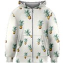 Tropical pineapples Kids  Zipper Hoodie Without Drawstring View1