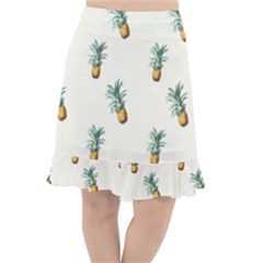 Tropical Pineapples Fishtail Chiffon Skirt by goljakoff