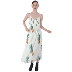 Tropical pineapples Tie Back Maxi Dress