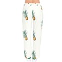 Tropical pineapples Women velvet Drawstring Pants View2