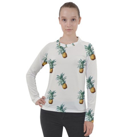 Tropical Pineapples Women s Pique Long Sleeve Tee by goljakoff