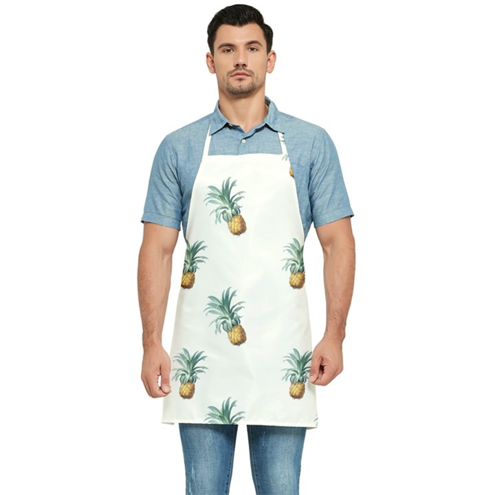 Tropical pineapples Kitchen Apron