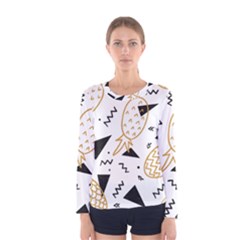 Golden pineapples Women s Long Sleeve Tee