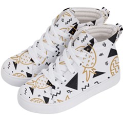 Golden Pineapples Kids  Hi-top Skate Sneakers by goljakoff