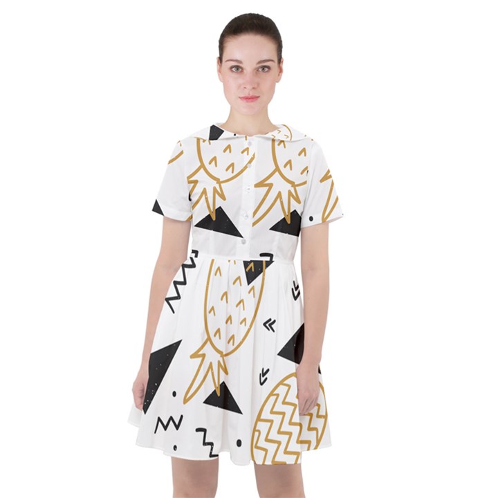 Golden pineapples Sailor Dress