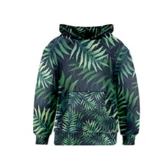 Green Leaves Kids  Pullover Hoodie by goljakoff