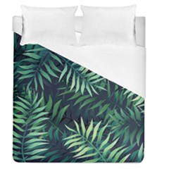 Green Leaves Duvet Cover (queen Size) by goljakoff