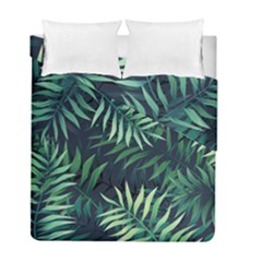 Green Leaves Duvet Cover Double Side (full/ Double Size) by goljakoff