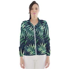 Green Leaves Women s Windbreaker by goljakoff