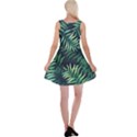 Green leaves Reversible Velvet Sleeveless Dress View2