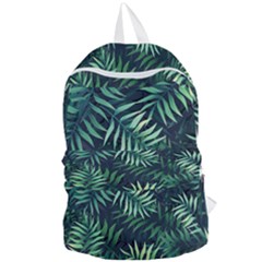 Green Leaves Foldable Lightweight Backpack by goljakoff